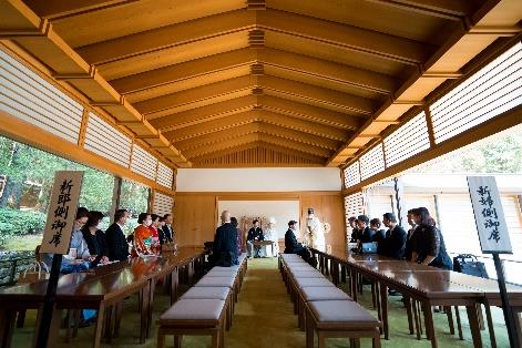親族紹介・神職より挙式の流れを説明