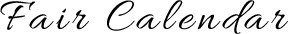 Fair Calendar
